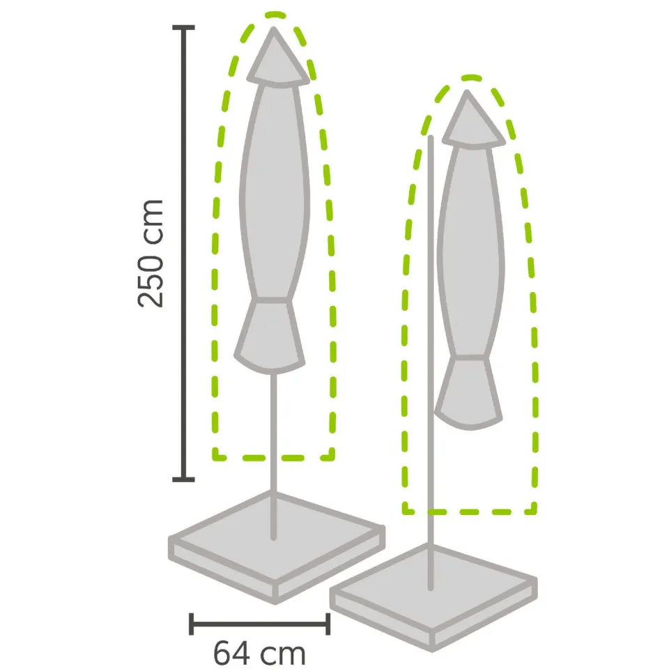 Winza Outdoor Covers parasolhoes grijs, foto 5