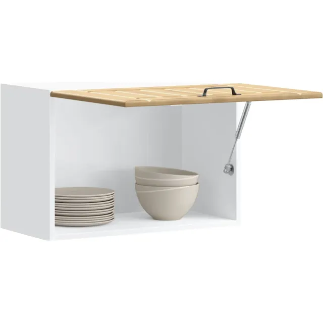 vidaXL Keukenbovenkast Lucca bewerkt hout artisanaal eikenkleur Bruin