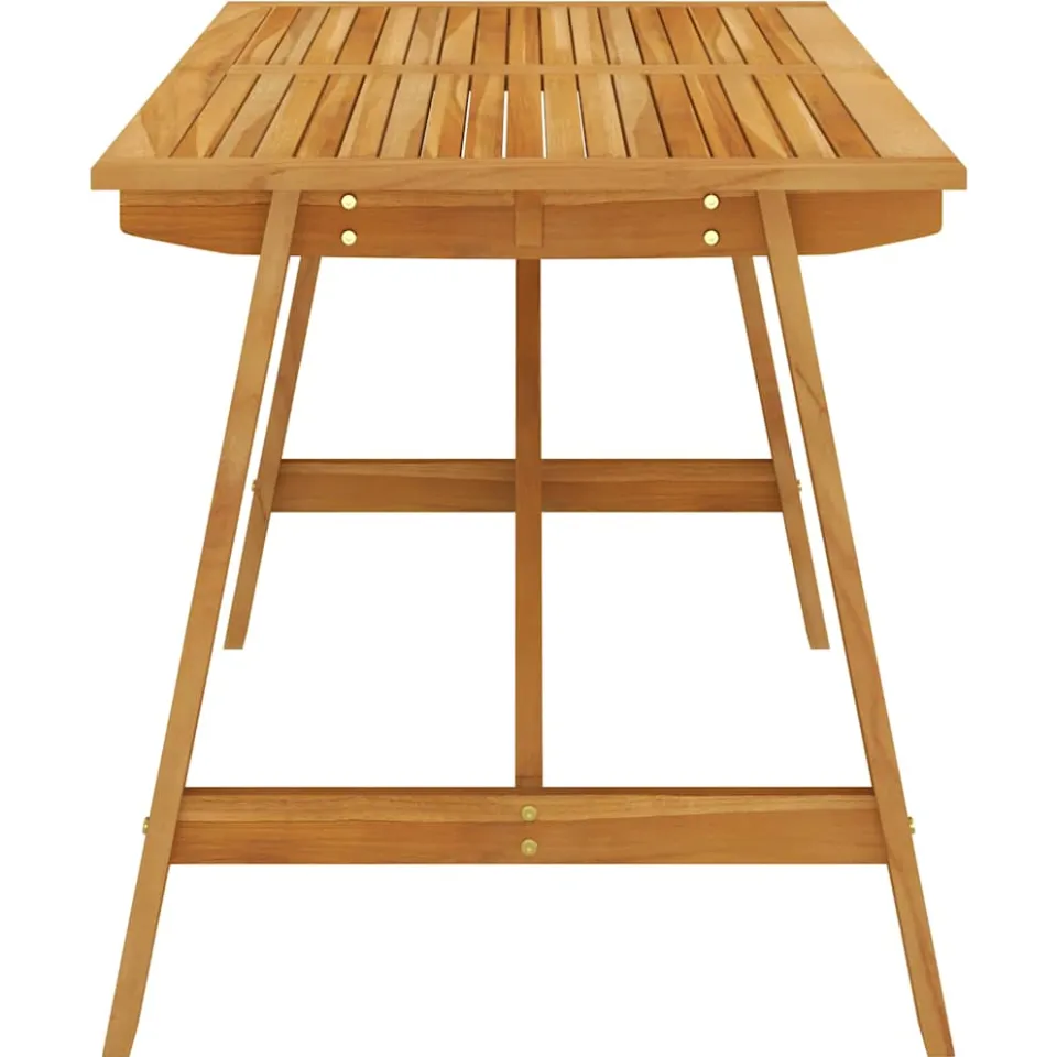 vidaXL Tuintafel 140x70x73,5 cm massief acaciahout bruin, foto 3