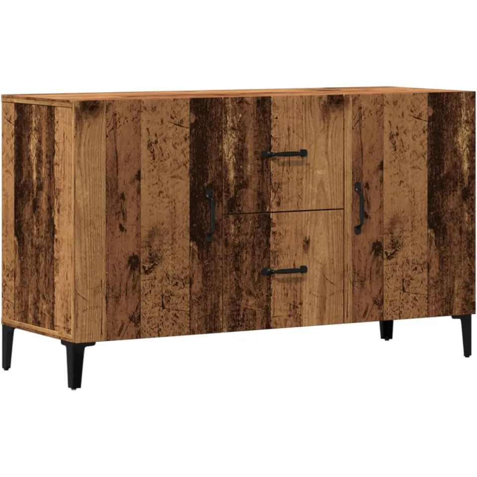 vidaXL Dressoir 100x36x60 cm bewerkt hout oud houtkleurig bruin, foto 3