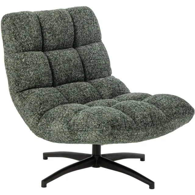 J-Line Gestoffeerde chaise longue - stof - smaragdgroen
