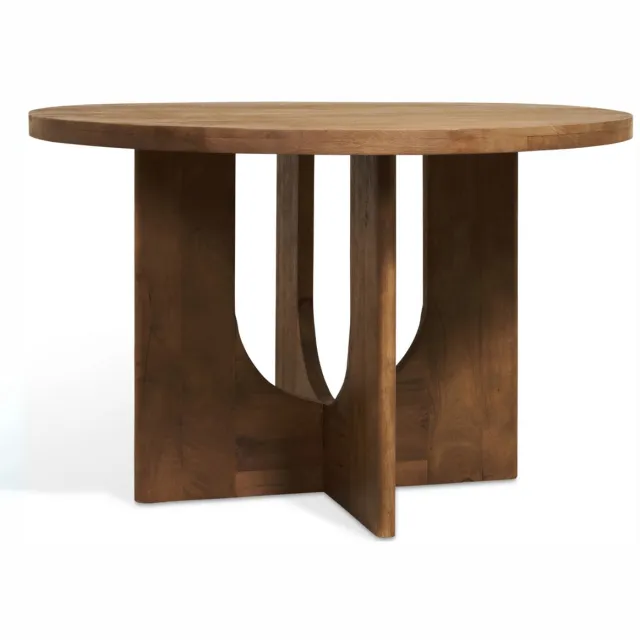 Giga Living Eettafel Nova Bruin Ø150cm - Giga Meubel