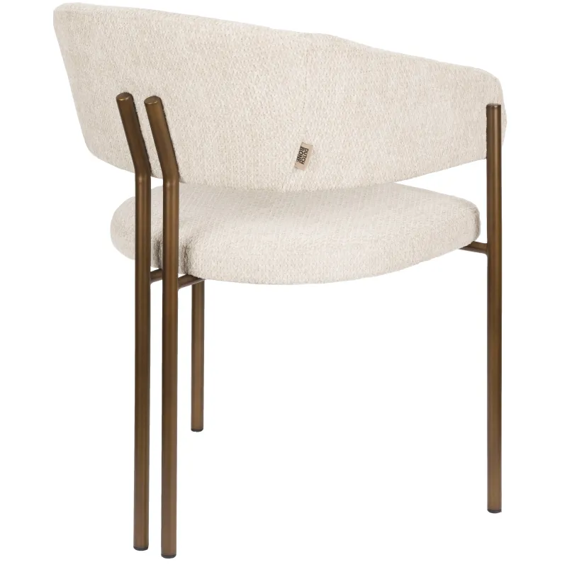 Dutchbone eetkamerstoel Naida beige, foto 5