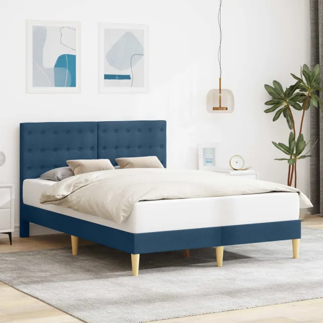 vidaXL Bedframe met hoofdeinde Zwart 160 x 200 cm Stof