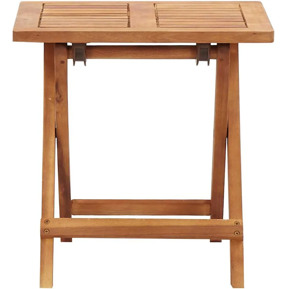 vidaXL Salontafel inklapbaar 40x40x40 cm massief acaciahout Bruin