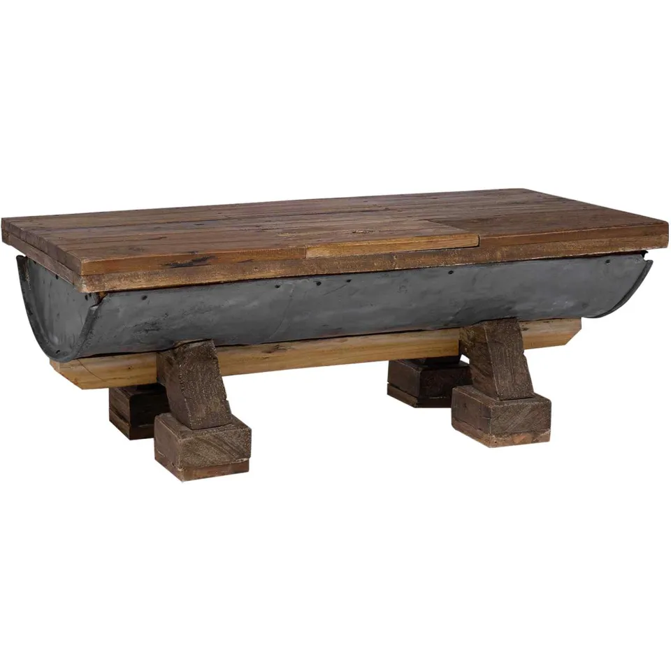 vidaXL Salontafel Naturel 90 x 50 x 35 cm Hout, foto 4