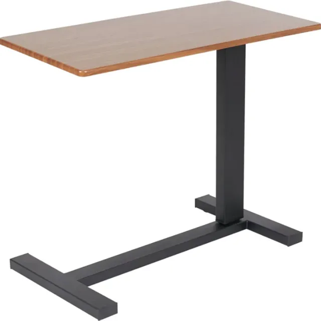 Bolt Edge Laptoptafel Deluxe - Verstelbare Bijzettafel op Wieltjes - Hoogte 66-90cm - Voor Ontbijt en Bed - Vierkant/Rechthoekig Bruin