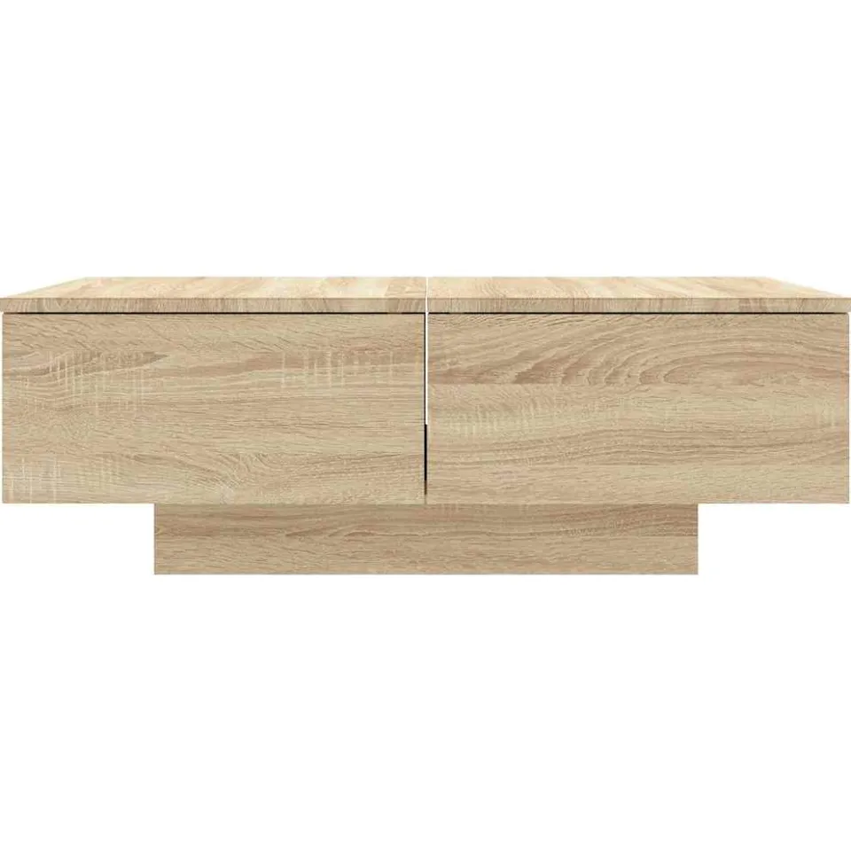 vidaXL Salontafel 90x60x31 cm bewerkt hout sonoma eikenkleurig Bruin