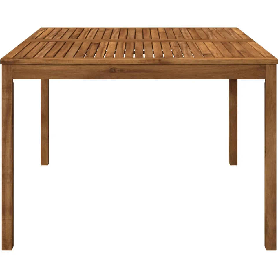 vidaXL Tuindiner tafel LAREN Naturel 110 x 108,5 x 75 cm Bruin