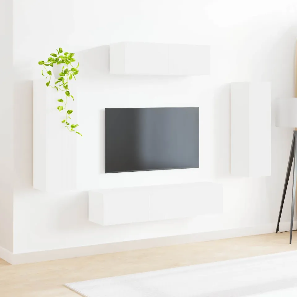 vidaXL TV-kast 5 st Wit, foto 4