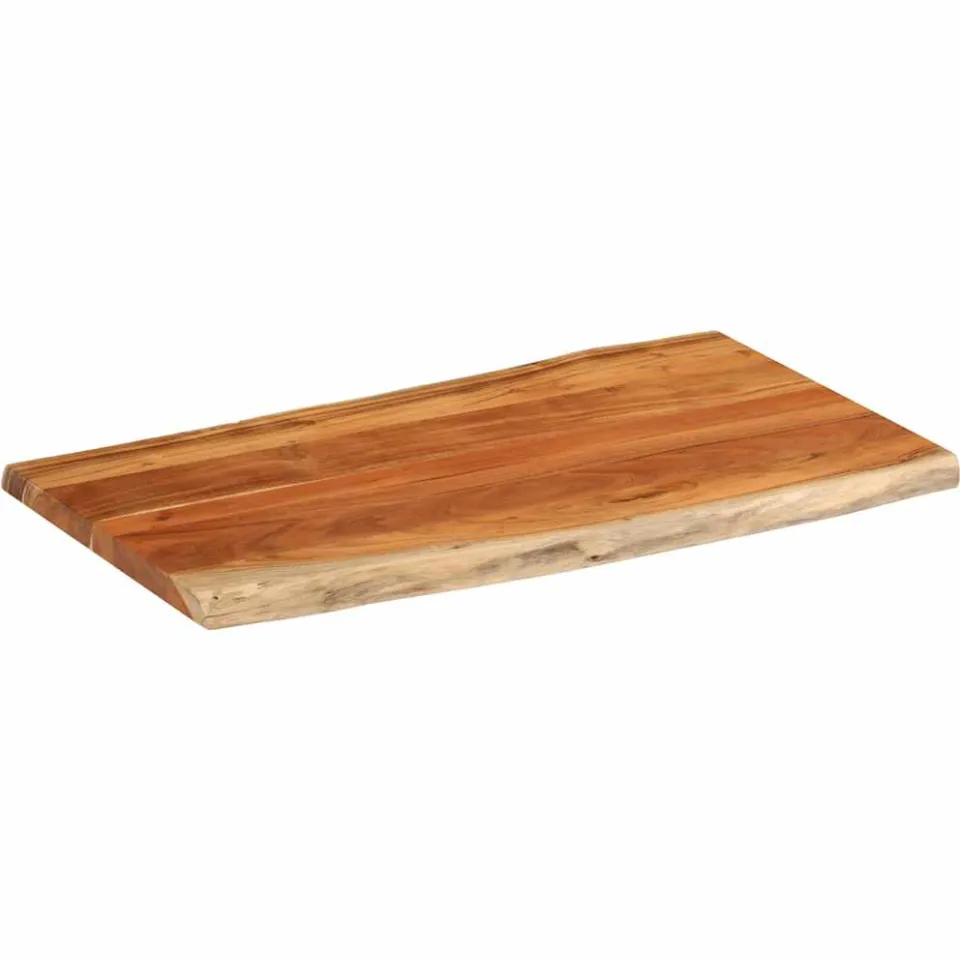 vidaXL Tafelblad rechthoekig natuurlijke rand 100x60x3,8 cm acaciahout bruin, foto 2