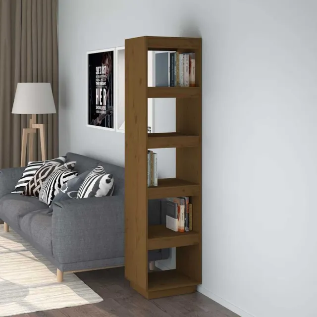 vidaXL Boekenkast/kamerscherm 40x35x167 cm grenenhout honingbruin bruin, foto 2