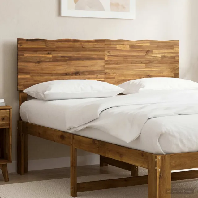 vidaXL Live Edge Hoofdbord ROSTOCK Naturel 120 cm Massief Acaciahout Bruin