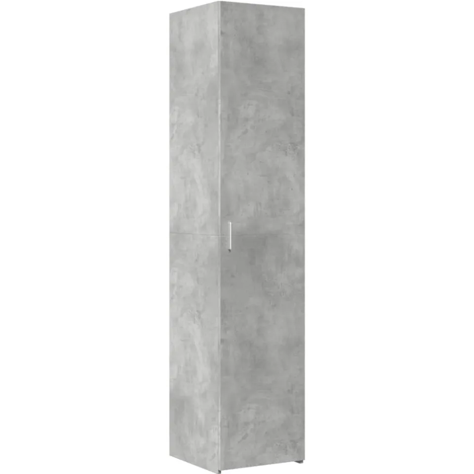 vidaXL Hoge kast 40x42,5x185 cm bewerkt hout betongrijs grijs, foto 3