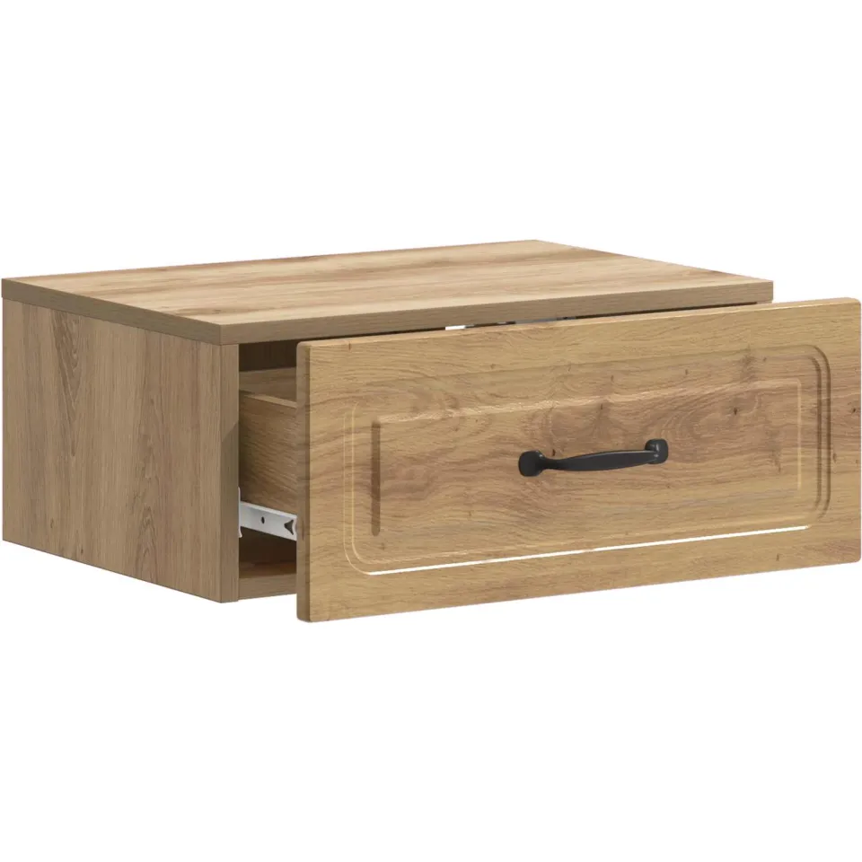vidaXL Wandbeugel Bedkast Artisanaal eiken 49 x 34,5 x 20 cm, foto 3