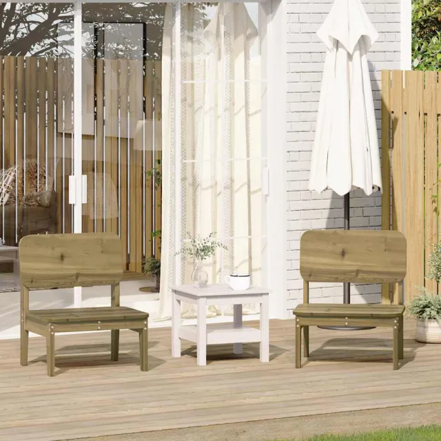 vidaXL Tuinstoelen 2 st 60x52,5x72 cm geïmpregneerd hout Bruin