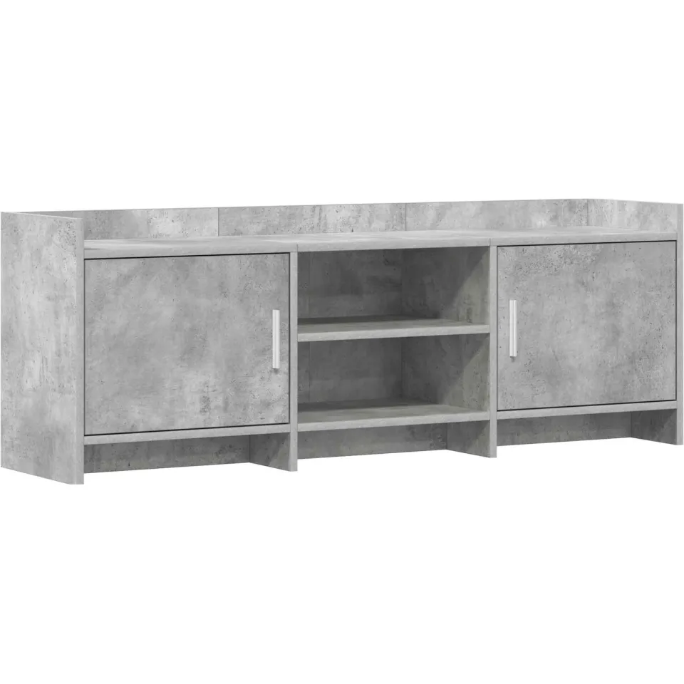 vidaXL TV-kast 130 x 33 x 47 cm Betongrijs Bewerkt hout grijs