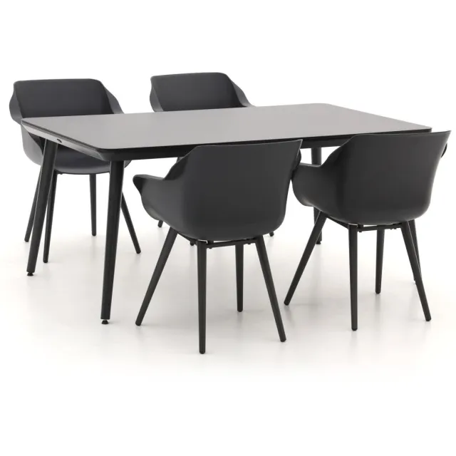 Hartman tuinmeubelen Hartman Sophie Studio 170cm dining tuinset 5-delig grijs, foto 2