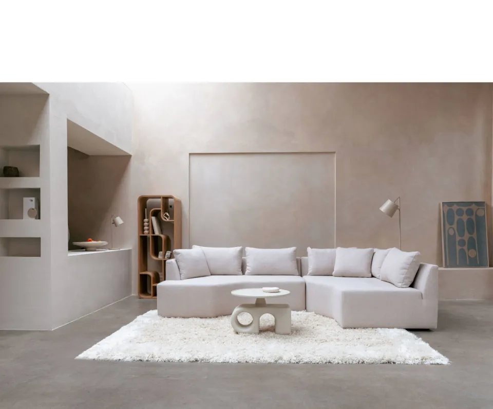 Zuiver Prosper U-bank - zand, foto 4