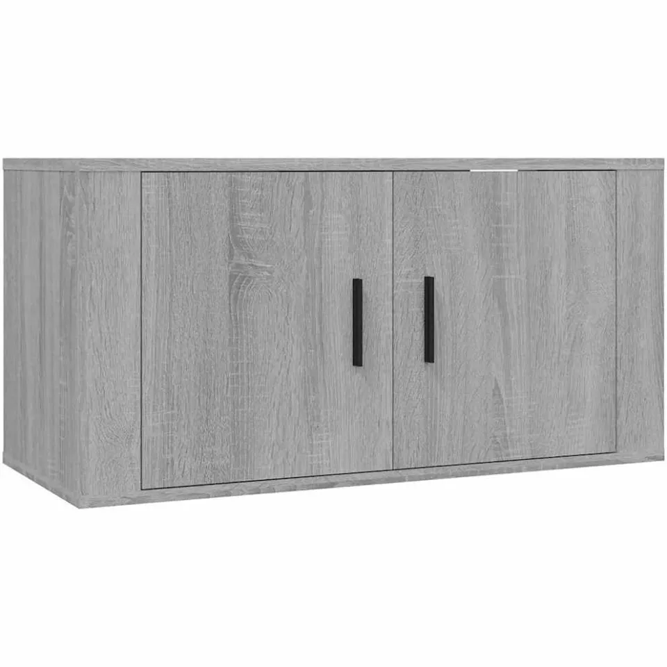 vidaXL Tv-wandmeubels 3 st 80x34,5x40 cm grijs sonoma eikenkleurig