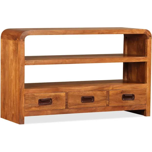 vidaXL Tv-meubel 90x30x55 cm massief acaciahout Bruin