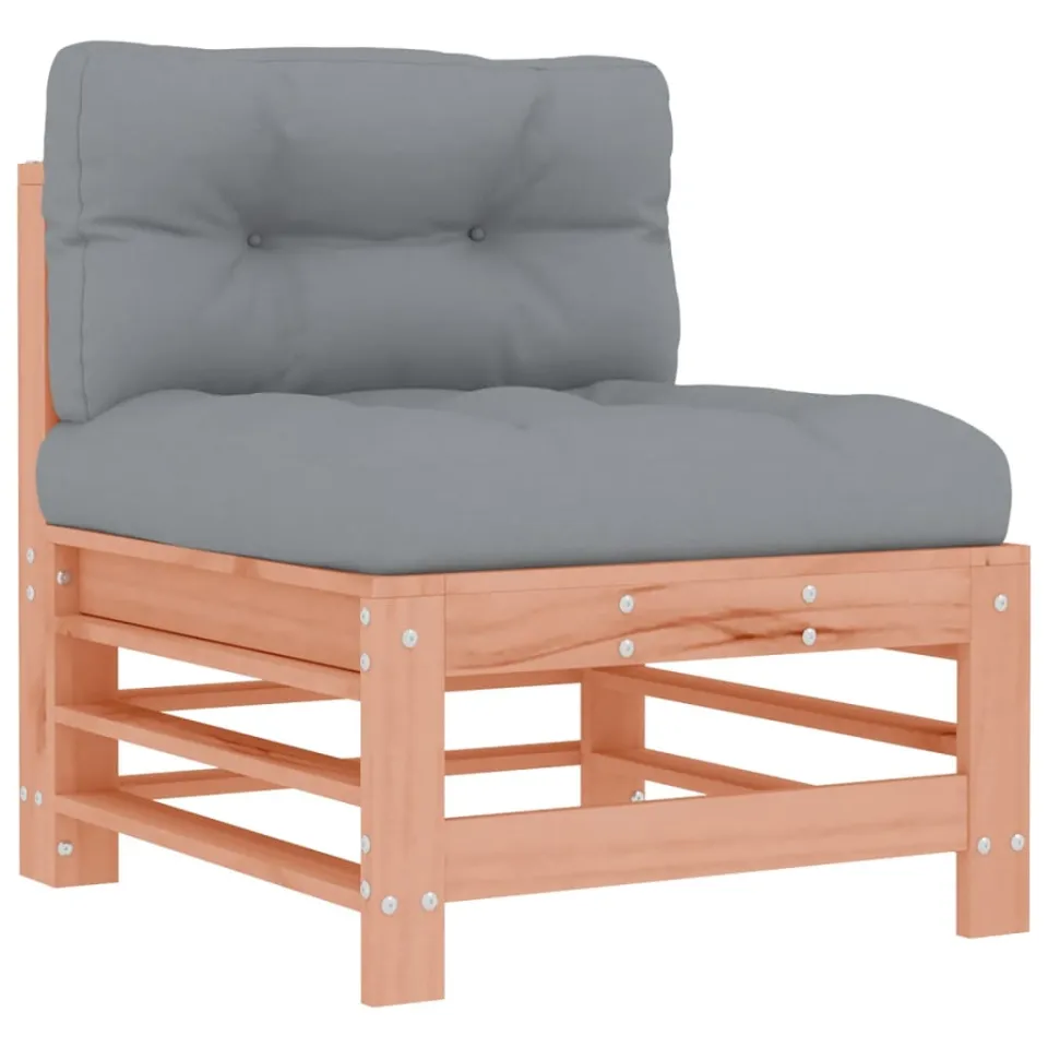 vidaXL 3-delige Loungeset met kussens massief douglashout bruin, foto 3