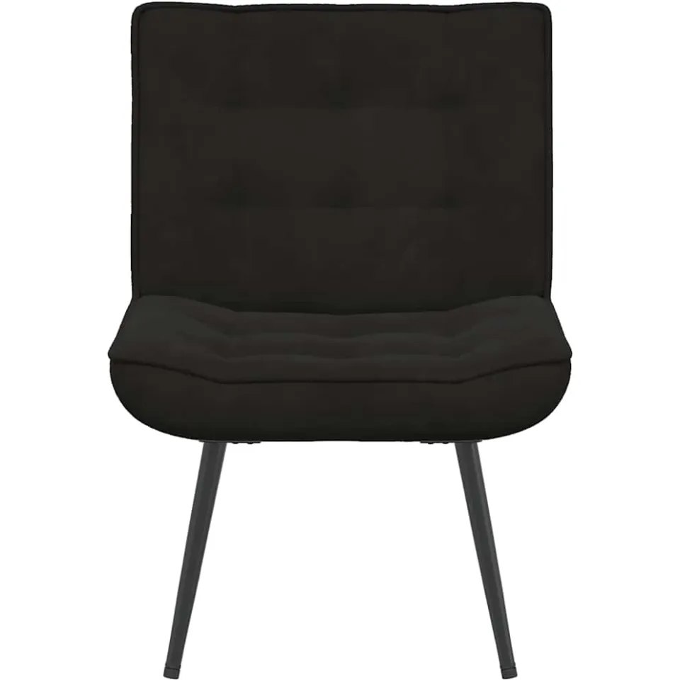 vidaXL Relaxstoel 64x74x84 cm fluweel zwart, foto 3
