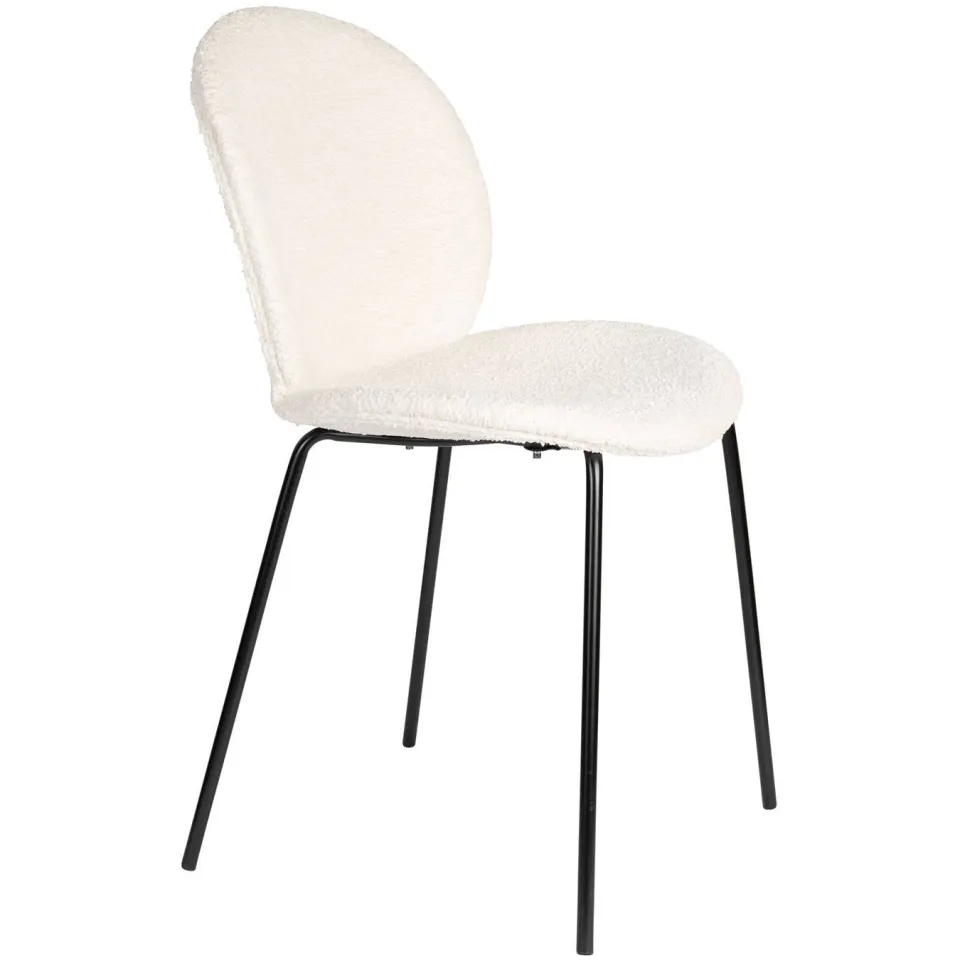 Zuiver Bonnet eetkamerstoel off white, foto 2