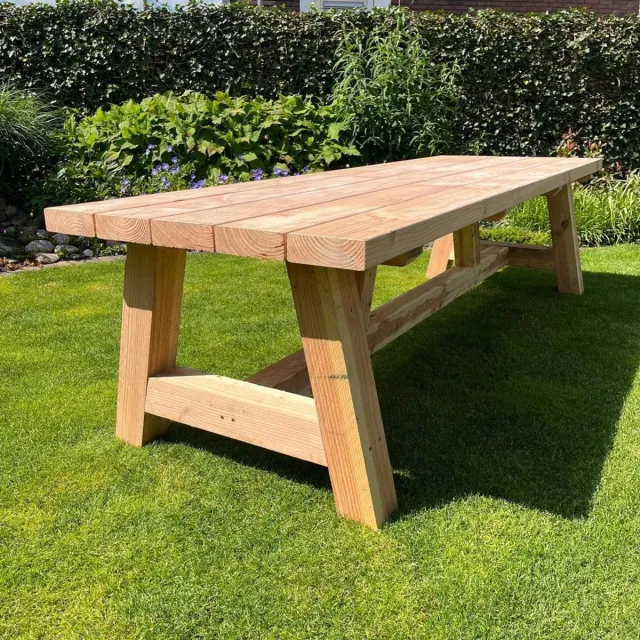 IJsseloutdoor Grote Robuuste Douglas Tuintafel - 300x100 cm
