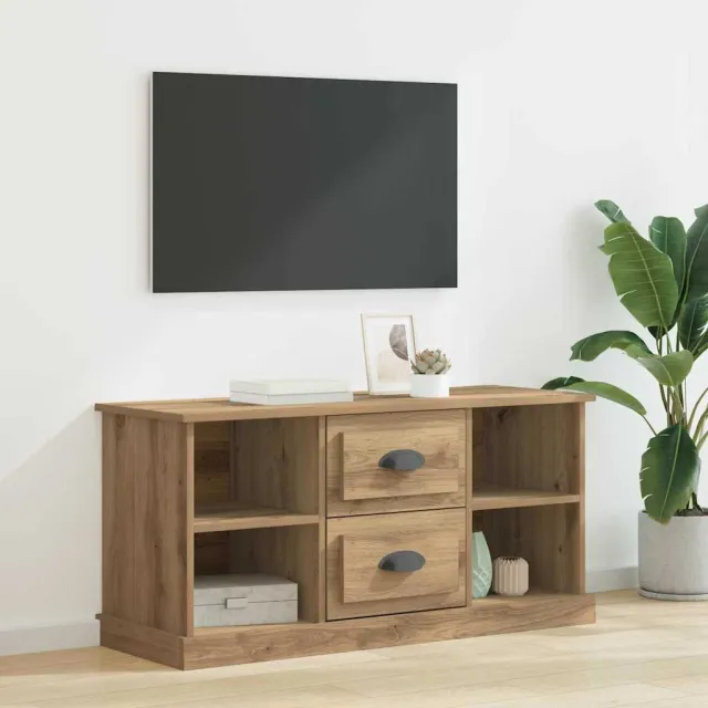 vidaXL TV-kast 99,5 x 35,5 x 48 cm Artisan Eiken Bewerkt hout Bruin