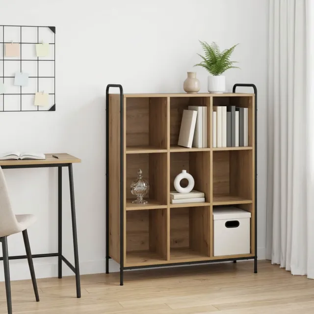 vidaXL Boekenkast 57 x 33 x 111 cm Bewerkt hout Artisanaal eiken, foto 2