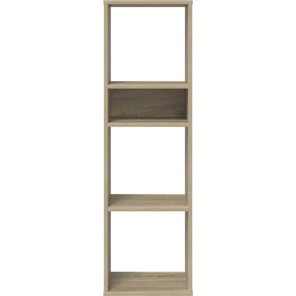 vidaXL Boekenkast 34x31x112 cm bewerkt hout sonoma eikenkleurig, foto 3
