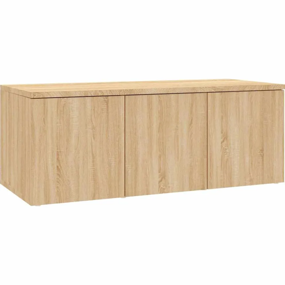 vidaXL Tv-meubel 80x34x30 cm bewerkt hout sonoma eikenkleurig, foto 3