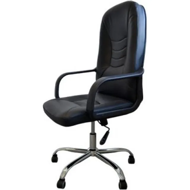 Brasq Ergonomische Bureaustoel kunstleer Comfort OC500 Zilver-Zwart