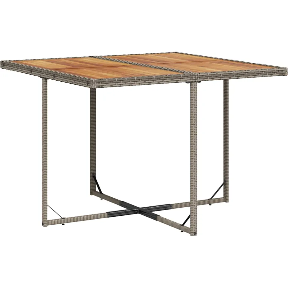 vidaXL 9-delige tuinset met kussens, grijs polyrotan, foto 3