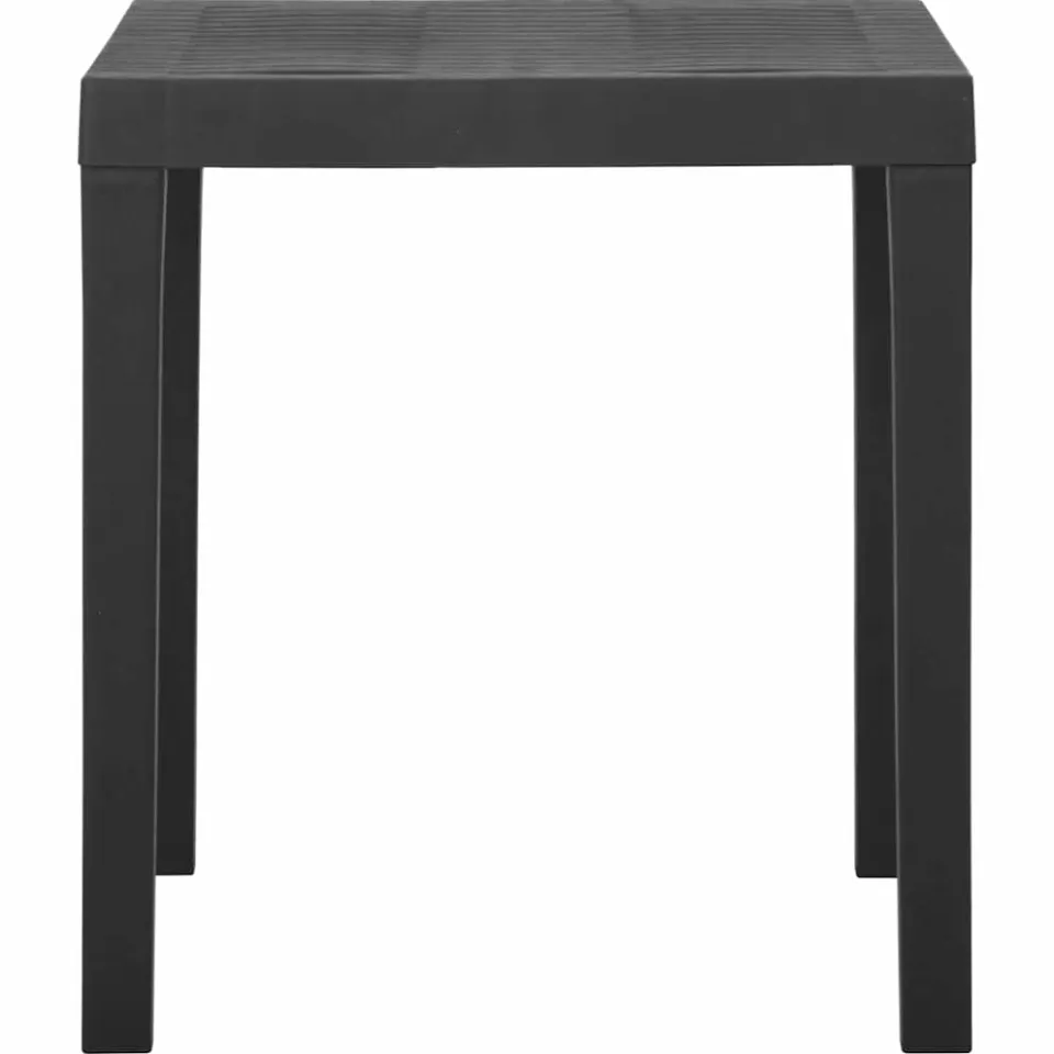vidaXL Tuintafel 79x65x72 cm kunststof grijs, foto 3