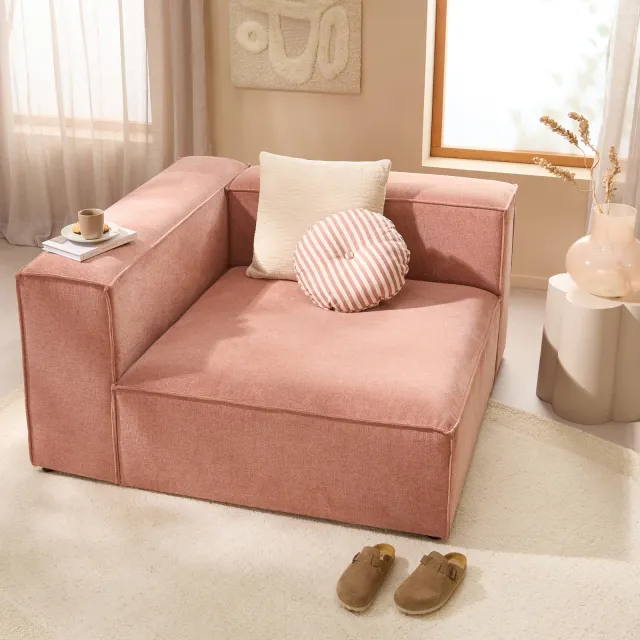 NOUS Living hoekbank Igor - roze
