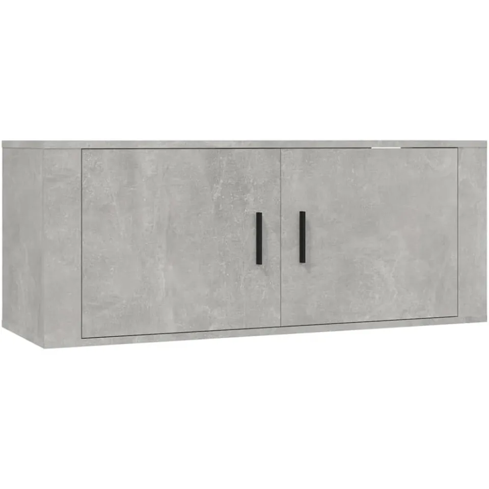 vidaXL Tv-wandmeubels 3 st 100x34,5x40 cm betongrijs