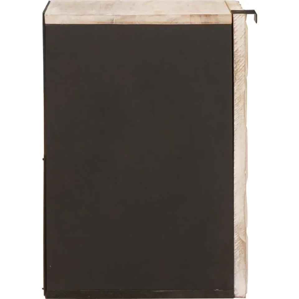 vidaXL Badkamer Hangkast Wit 38 x 33 x 48 cm Massief Mango Hout, foto 4