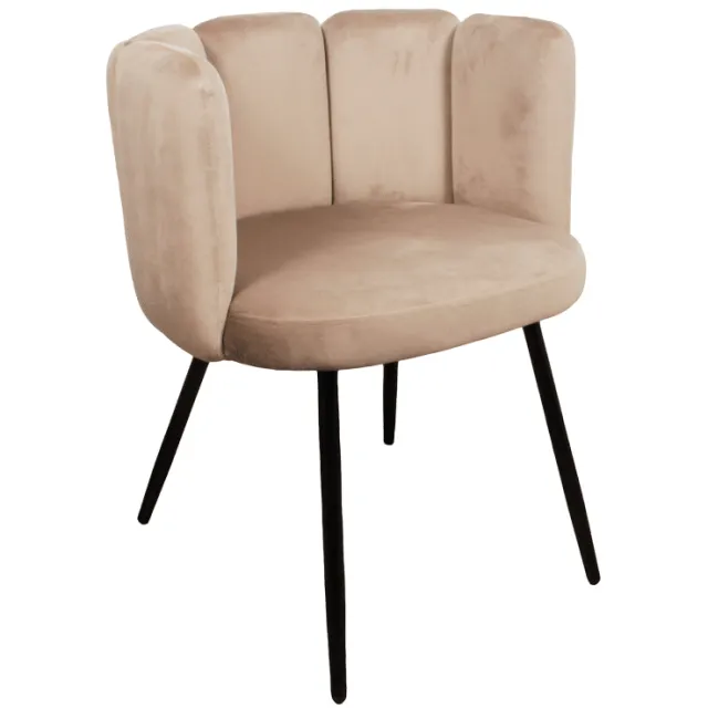 High five chair velvet - zand