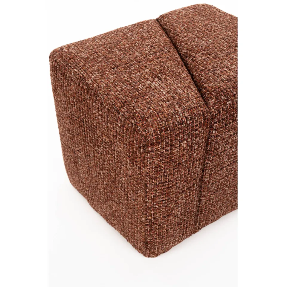 Housecraft Living rechthoekige poef Dance Terra - terracotta, foto 4
