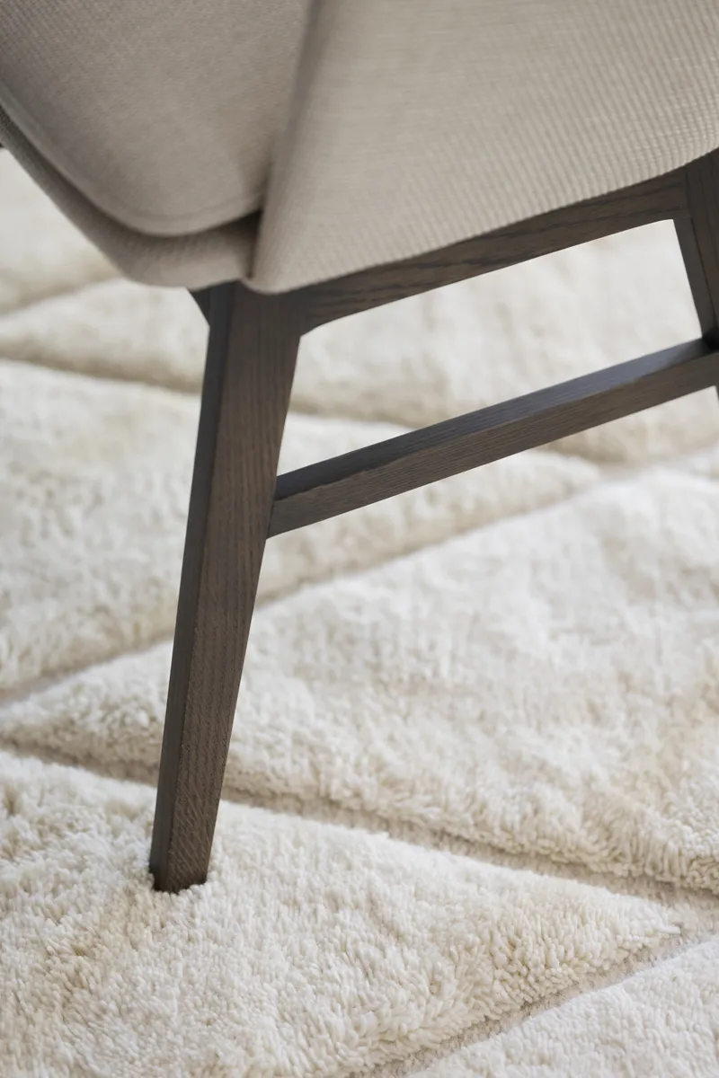 Rowico Home Windham eetkamerstoel beige - donker eiken onderstel, foto 5