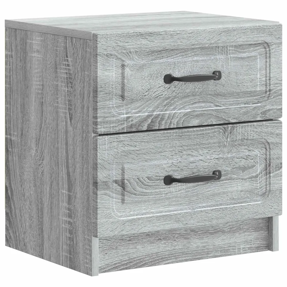 vidaXL Nachtkastje Grijs sonoma 43 x 34,5 x 44,5 cm Bewerkt hout, foto 3