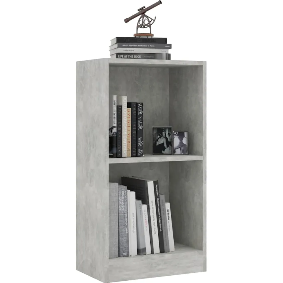 vidaXL Boekenkast 40x24x75 cm bewerkt hout betongrijs