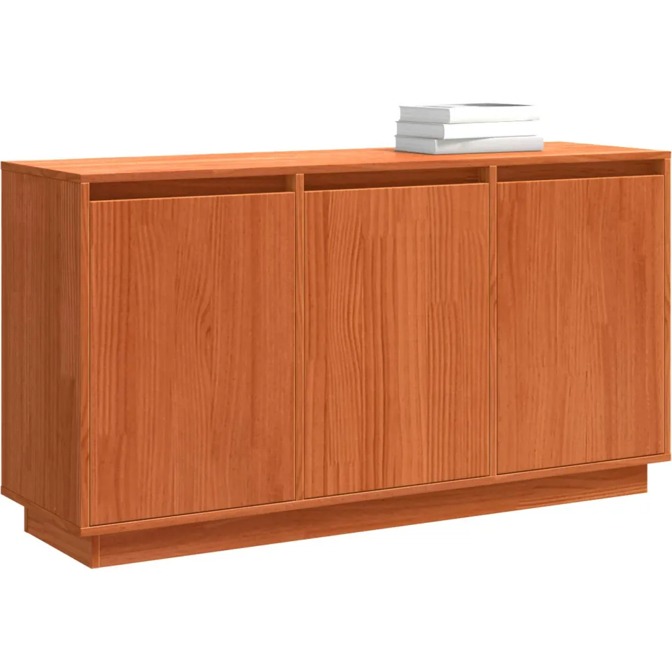 vidaXL Dressoir Bruin Eiken 111 x 34 x 60 cm Massief grenenhout