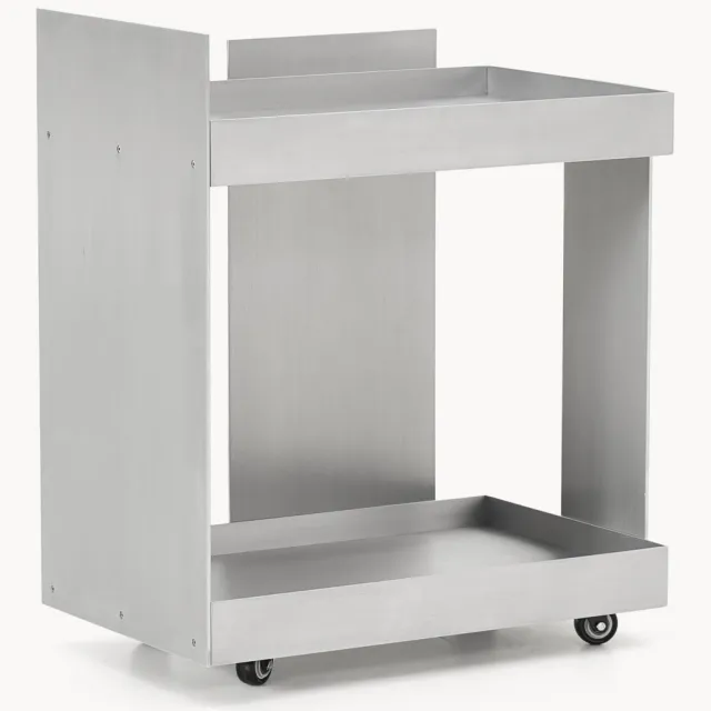Ferm Living Metalen barcart Lager Zilverkleurig