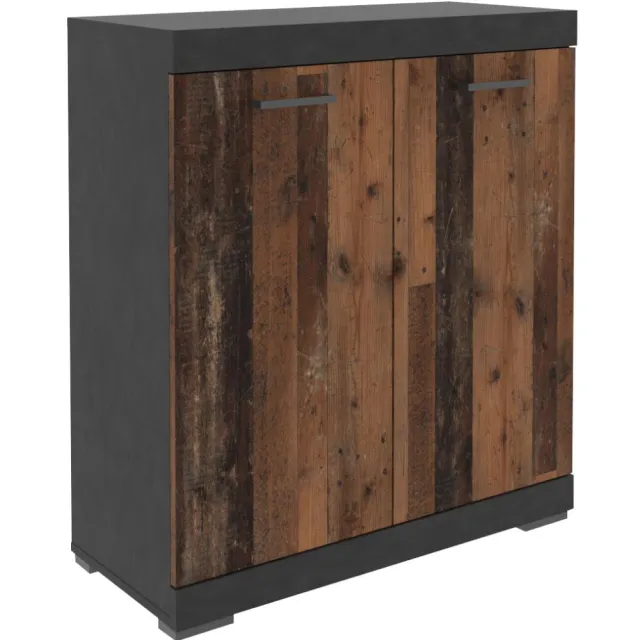 Opbergkast Hermes Vintage 80x35x90 cm - 1 Bruin | Grijs