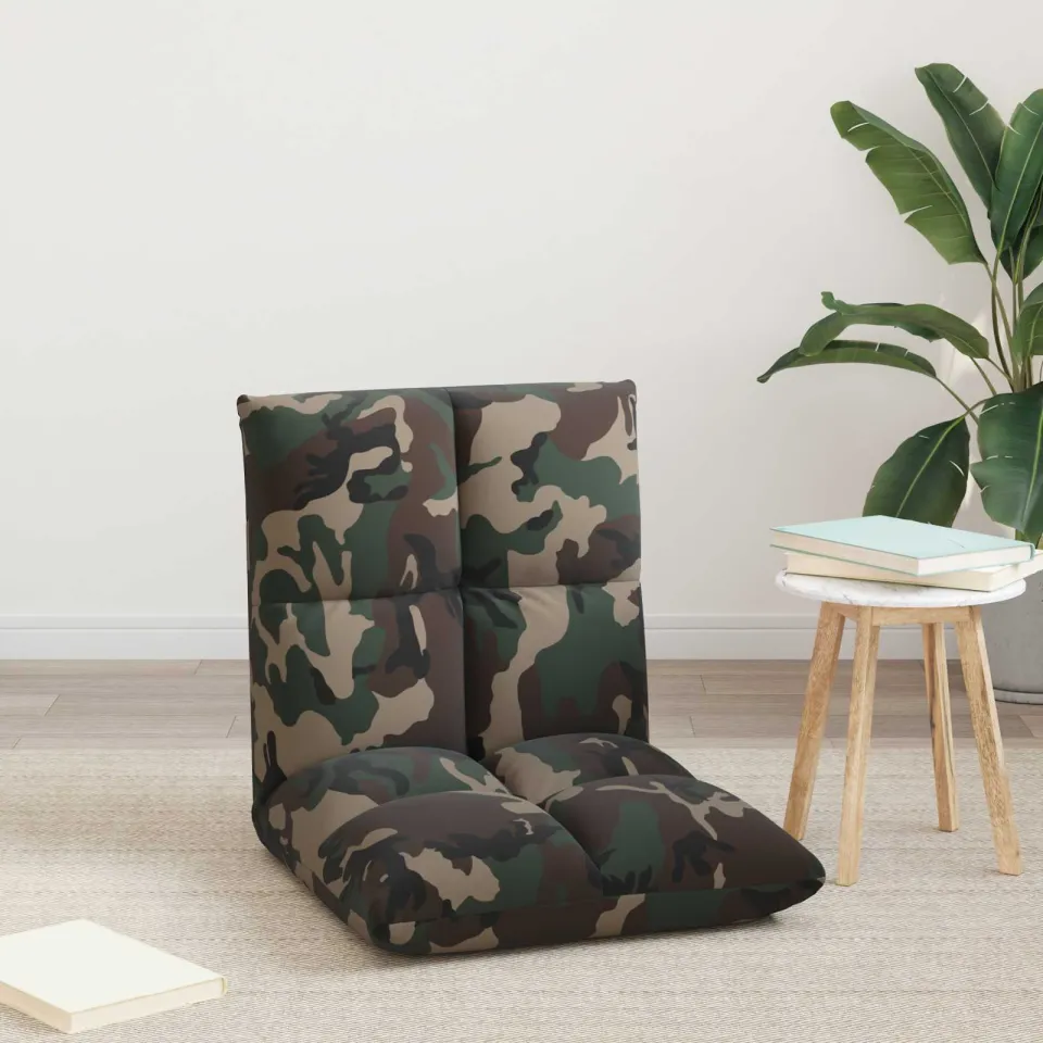 vidaXL Verstelbare vlo stoelen Legergroen Stof groen, foto 3