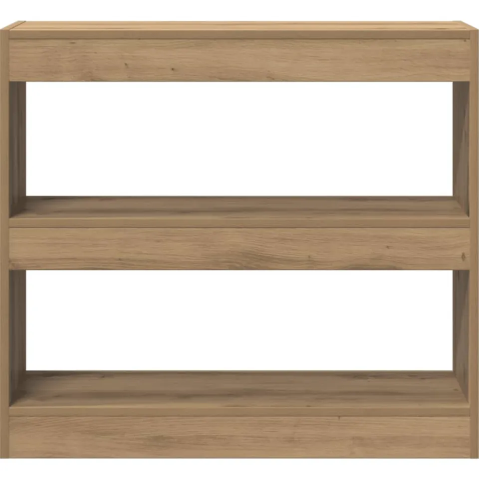 vidaXL Boekenkast/kamerscherm 80x30x72 cm artisanaal eikenkleur Bruin