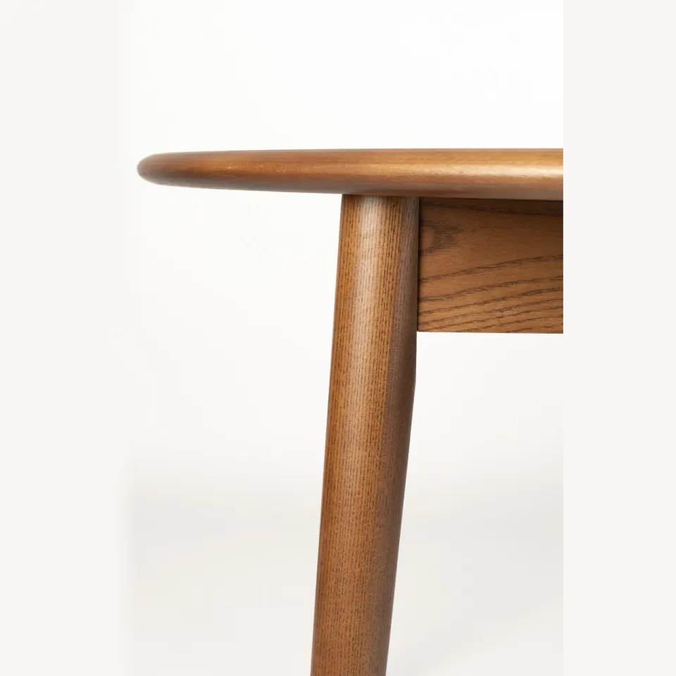 Zuiver Twist uitschuifbare ronde eettafel walnoot, foto 7